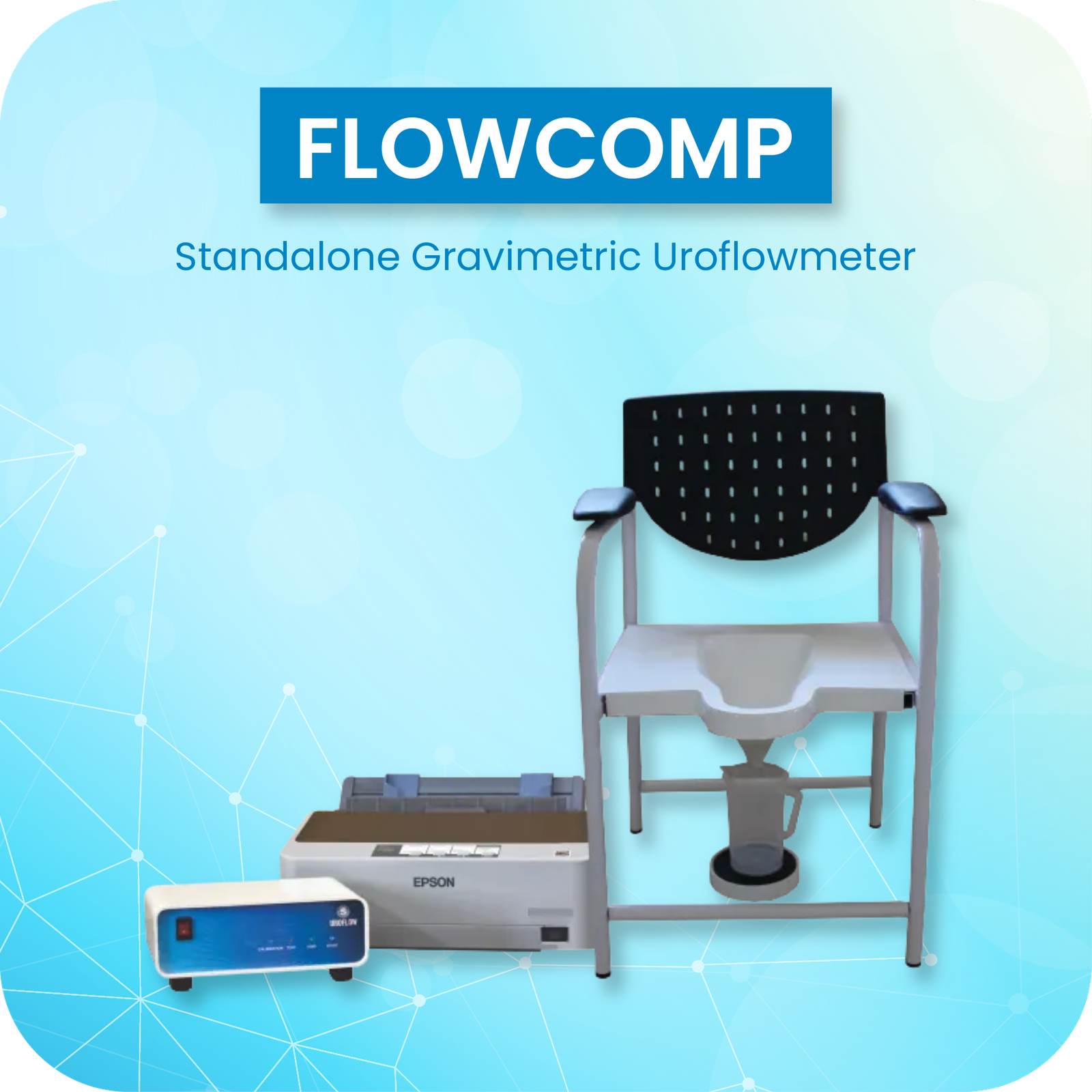Flowcomp Standalone Uroflowmeter with Dot Matrix Printer