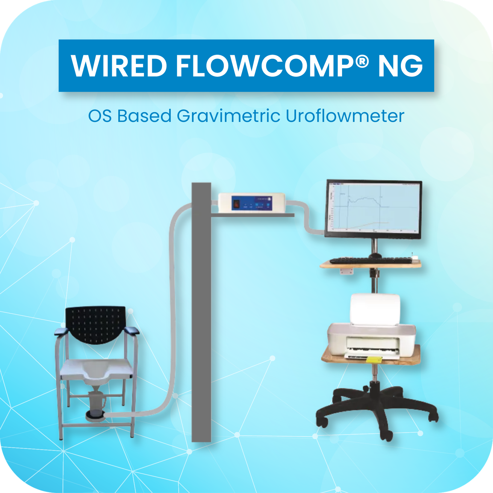 Wired Flowcomp NG Computer Based Uroflowmeter